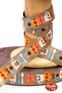 Tasiemka Tea Time beige 
