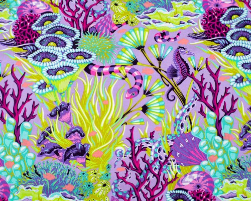 Tula Pink Floral Reef tkanina bawełniana na patchwork