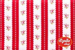 Red Valentine Rose - Valentine Ticking by Tanya Whelan