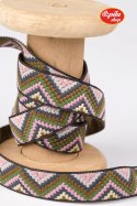 Tasiemka BOHO różowa