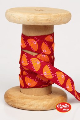 Tasiemka Helga Orange/Red