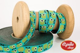 Tasiemka Simply Apples Green Hamburger Liebe