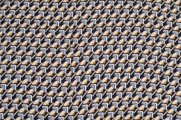 Satyna wiskozowa B*TRENDY retro dark blue