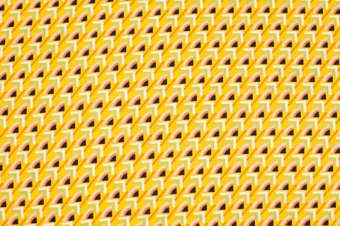 Satyna wiskozowa B*TRENDY retro yellow